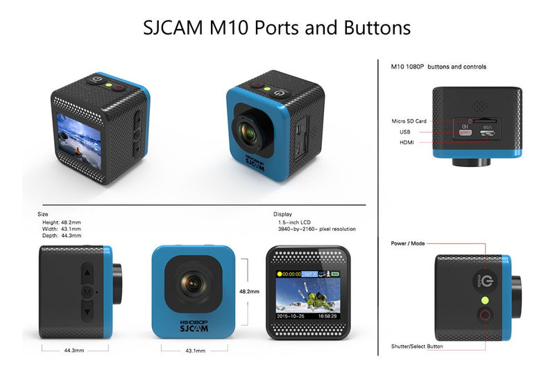 Original SJCAM M10 With WIFI Series Mini Full HD Action Sport Camera 30M Waterproof DV