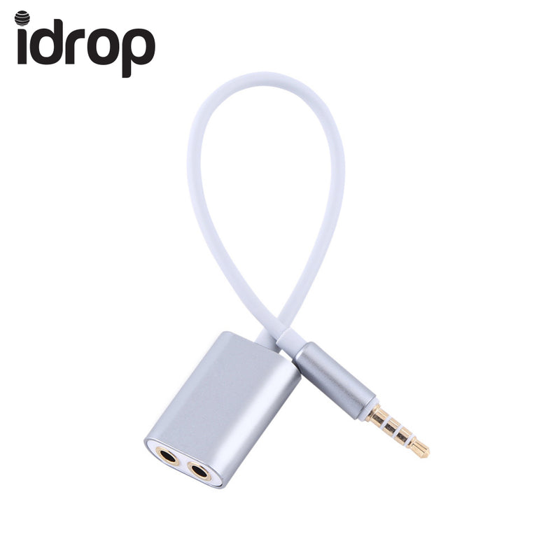 idrop 3.5mm Audio Headphone Splitter Cable Jack Lead Two Way Splitter