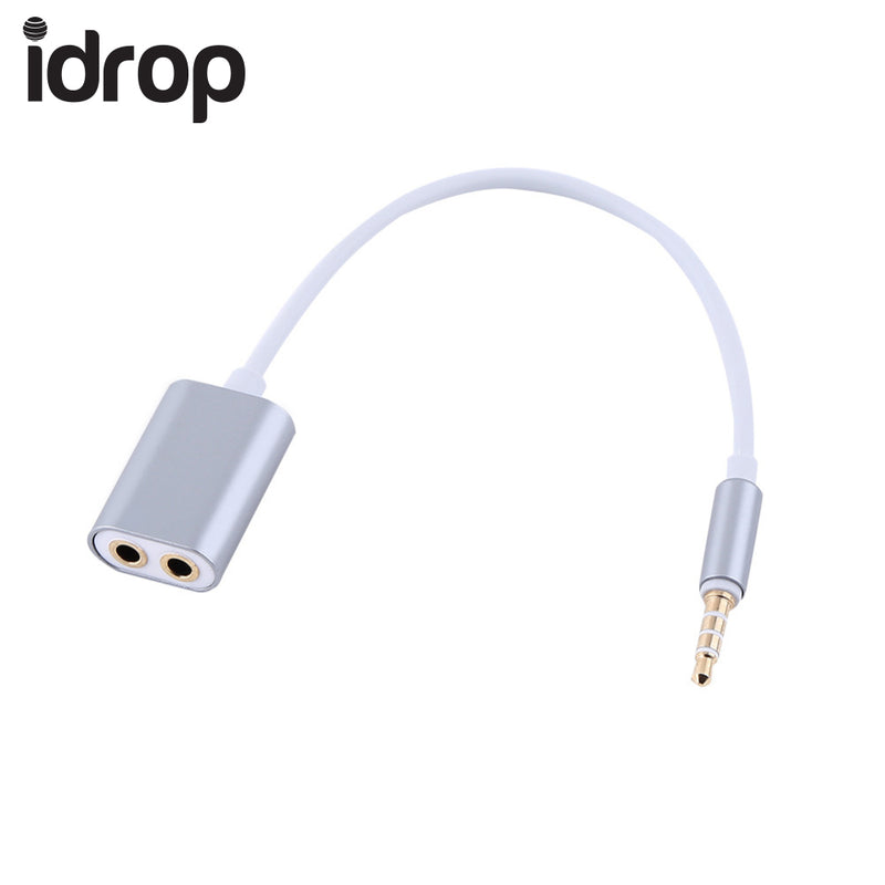 idrop 3.5mm Audio Headphone Splitter Cable Jack Lead Two Way Splitter