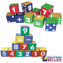 idrop 12 pcs Colourful Creation Huge Numbering Cubes for Kids Children  [ TA 6088  ]