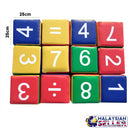 idrop 12 pcs Colourful Creation Huge Numbering Cubes for Kids Children  [ TA 6088  ]