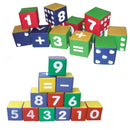 idrop 12 pcs Colourful Creation Huge Numbering Cubes for Kids Children  [ TA 6088  ]