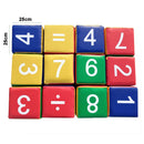 idrop 12 pcs Colourful Creation Huge Numbering Cubes for Kids Children  [ TA 6088  ]