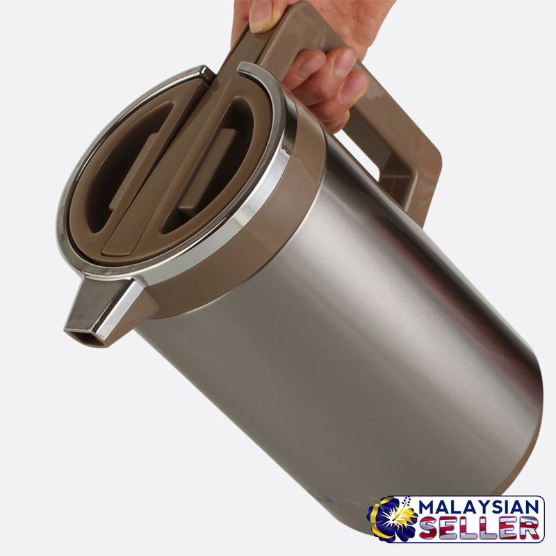 idrop Stainless Steel Portable Insulated Thermal Pot 1L, 1.3L, 1.6L [ RANDOM COLOR ]