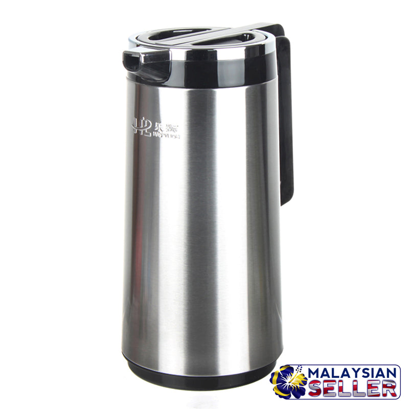 idrop Stainless Steel Portable Insulated Thermal Pot 1L, 1.3L, 1.6L [ RANDOM COLOR ]