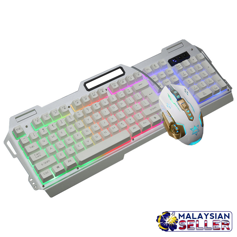 idrop K38 Wired USB Gaming Rainbow LED Backlit Keyboard and Mouse Set