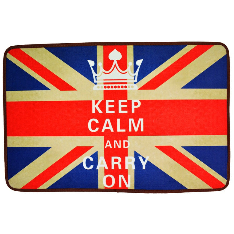 Keep Calm And Carry On Living Room Carpet