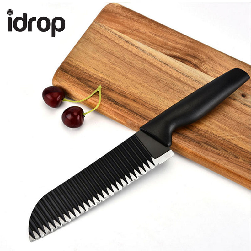 idrop 5pcs Elegant Black Colour Anti-Stick Kitchen Knife Set