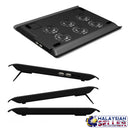 idrop L112B  LED Light Cooling Pad - Slim Portable USB Powered 6 Mini Fans [12"-15.4"]