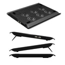 idrop L112B  LED Light Cooling Pad - Slim Portable USB Powered 6 Mini Fans [12"-15.4"]