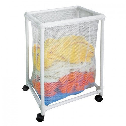 Laundry Basket Mesh Bag On Wheels