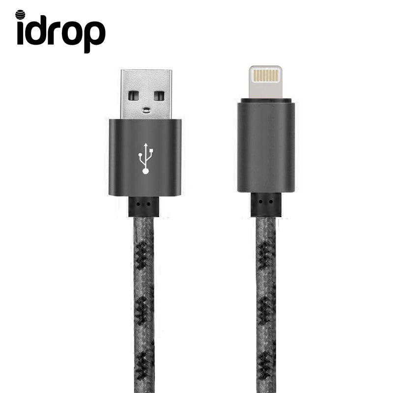 idrop Cable Charging Data Transfer 1 Meter Nylon Braided LIGHTNING to USB Charging Cable