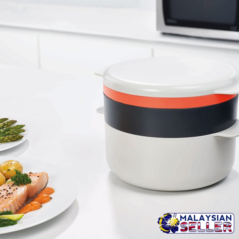 idrop M-Cuisine Stackable Microwave Cooking 4-Pcs 2L for Cooking pot
