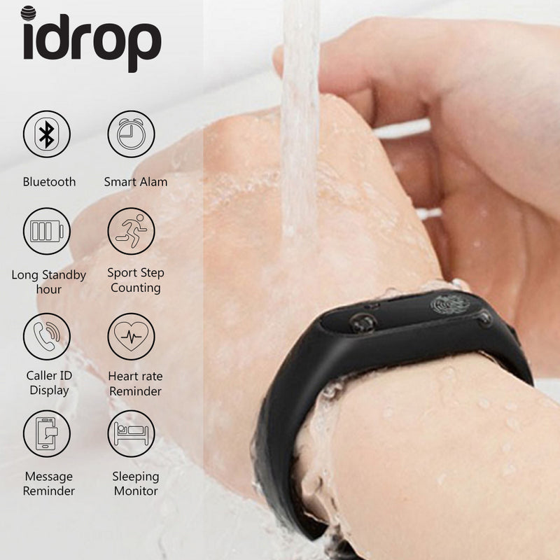 idrop Sport Smart Watch Bracelet M2 Heart-rate Monitor Waterproof Bluetooth Fitness