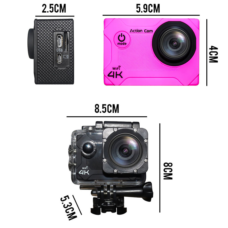 idrop M3 4K Ultra HD Sports Action Camera Wifi 170 Degree Wide Angle Lens