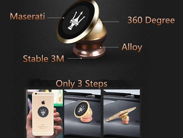 Magnetic Stick Rotary 360 Degree Car Dashboard Phone Stand Holder Magnet