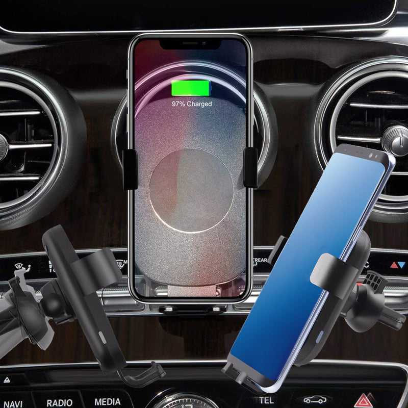 idrop 2in1 C8 Car Magnetic Phone Holder Fast Wireless Charger for QI Air Vent Stand 5V/1A charger