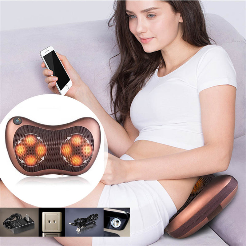 idrop Multifunctional Massage Pillow Cushion for Car/Home Dual Use Full Body Cushion Cervical Massager