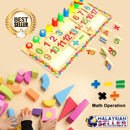 idrop Creation Wood Math Operation Logarithmic Board for Children Kids [ WP9042 ]