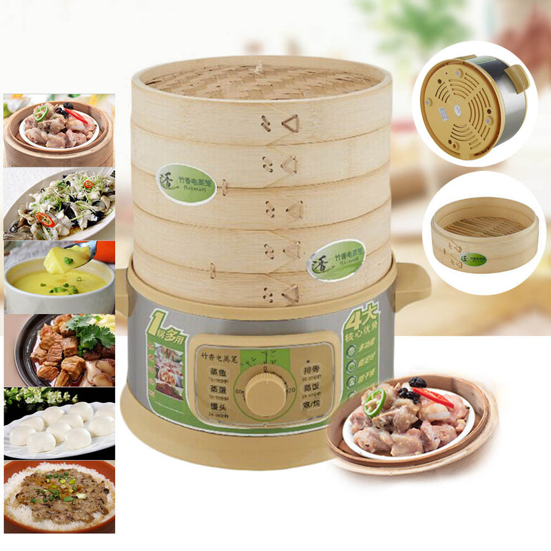 idrop 2 Layer Bamboo Incense Multifunctional Smart Microcomputer Electric Steamer