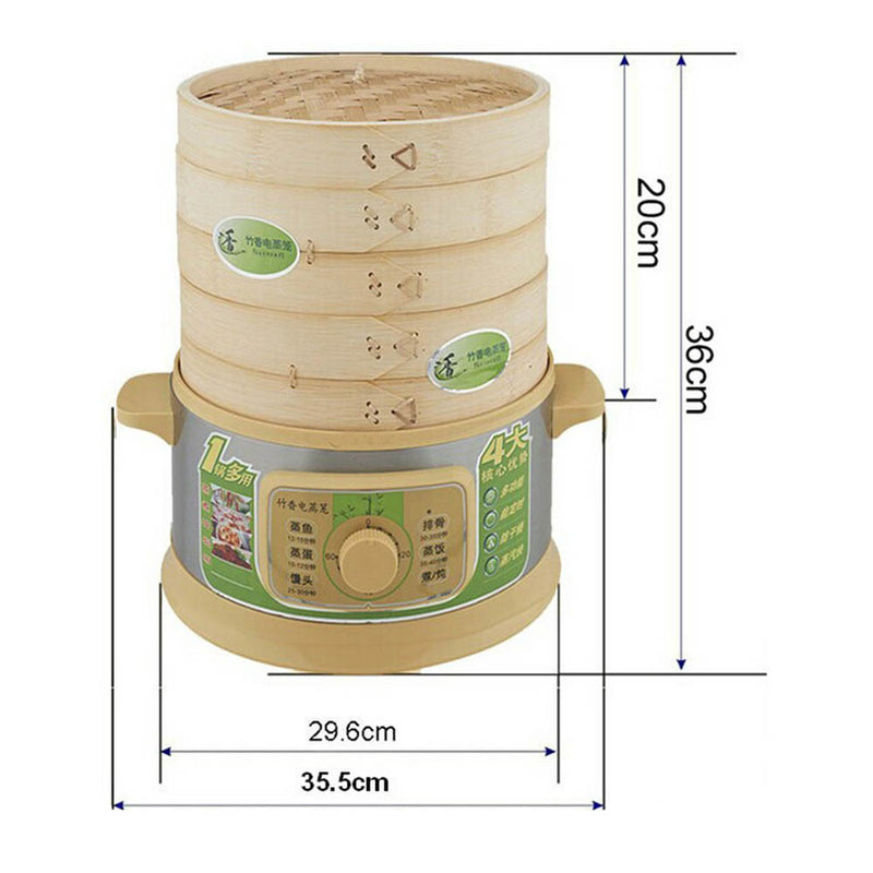 idrop 2 Layer Bamboo Incense Multifunctional Smart Microcomputer Electric Steamer