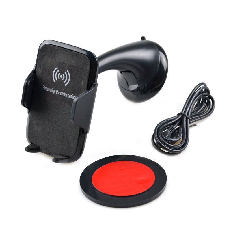 idrop - Mini Car Vehicle charger stand Wireless Charger Dock Holder for Android/ iPhone