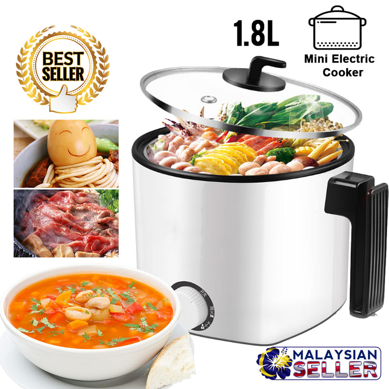 idrop 1.8L Multifunction Mini Electric Cooker for kitchen Tools [ 1-2 person ]