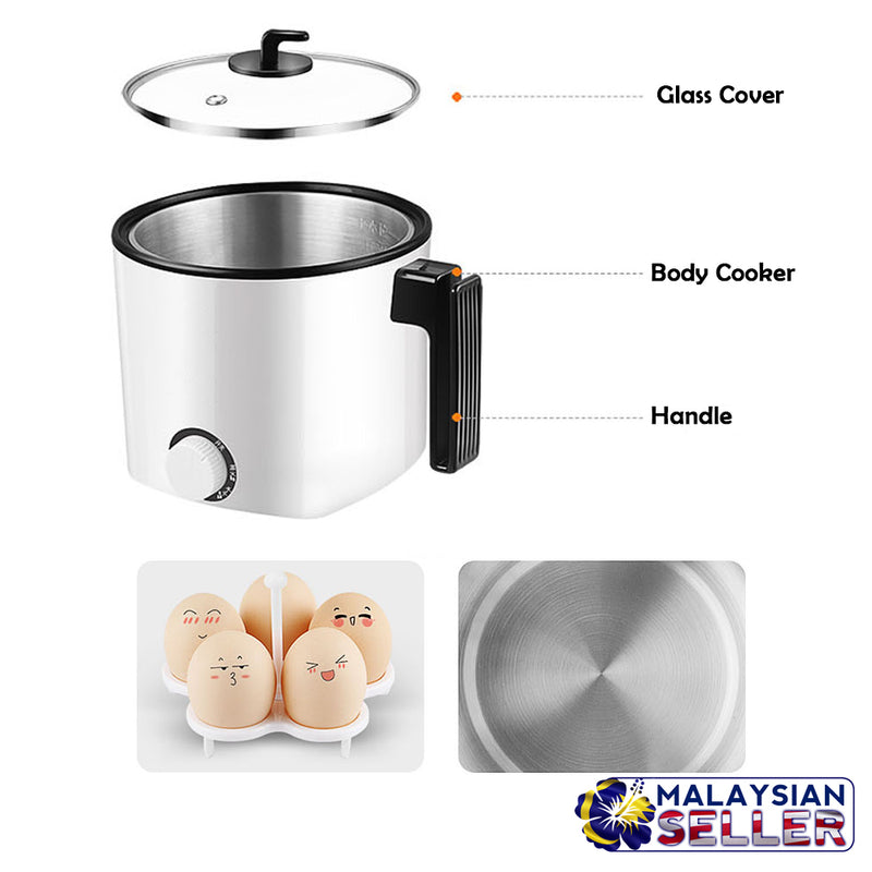 idrop 1.8L Multifunction Mini Electric Cooker for kitchen Tools [ 1-2 person ]