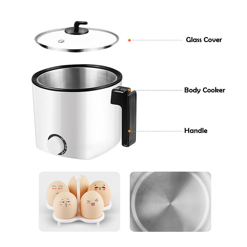 idrop 1.8L Multifunction Mini Electric Cooker for kitchen Tools [ 1-2 person ]