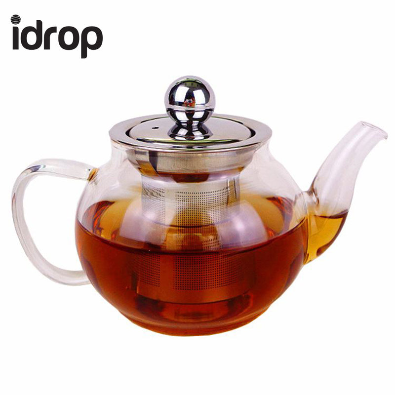 idrop Glass Teapot with Stainless Steel Lid