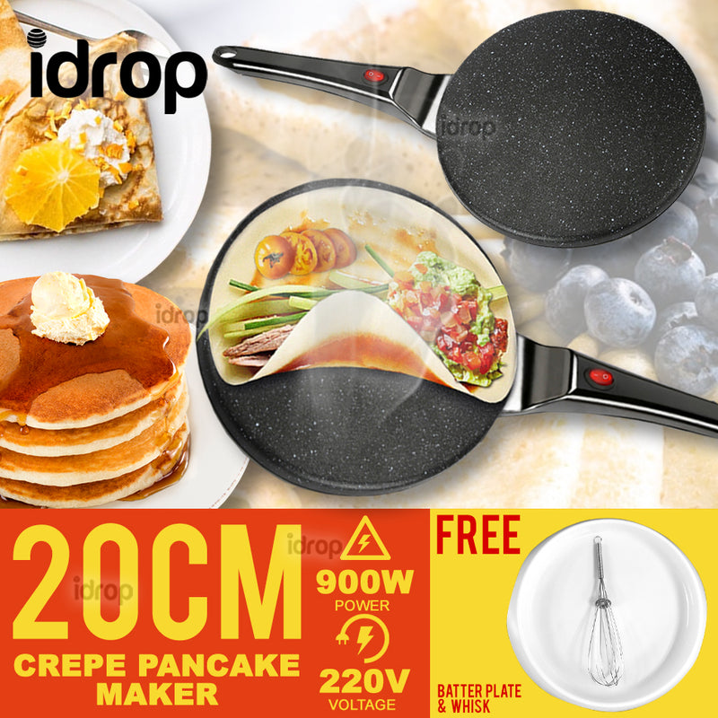 idrop 20CM Non-stick Electric Crepe & Pancake Maker Kitchen Cooking Pan