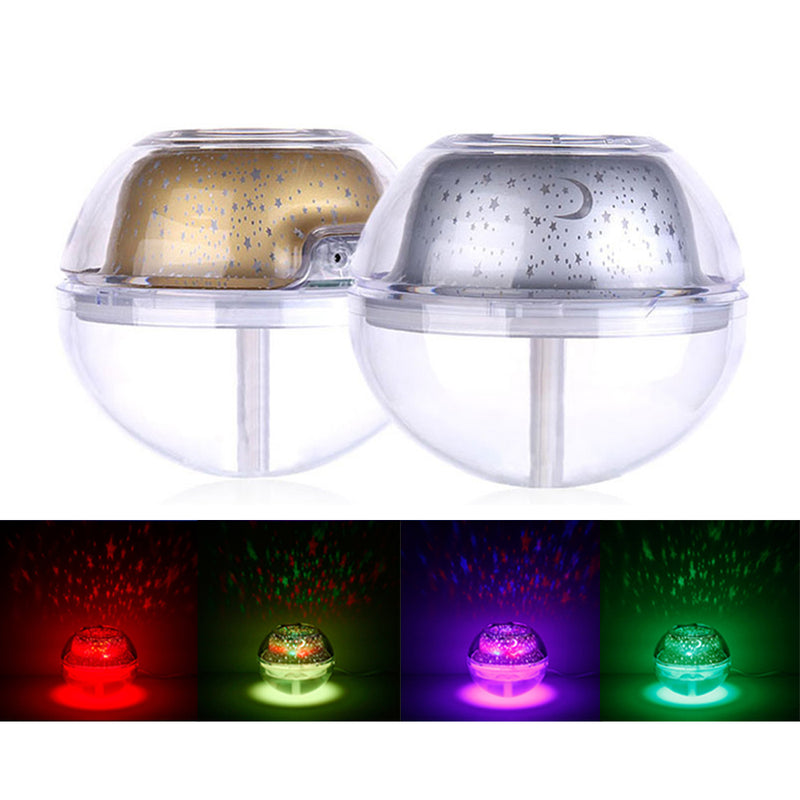 idrop 500ml USB Crystal Night Light Projection Mini Humidifier