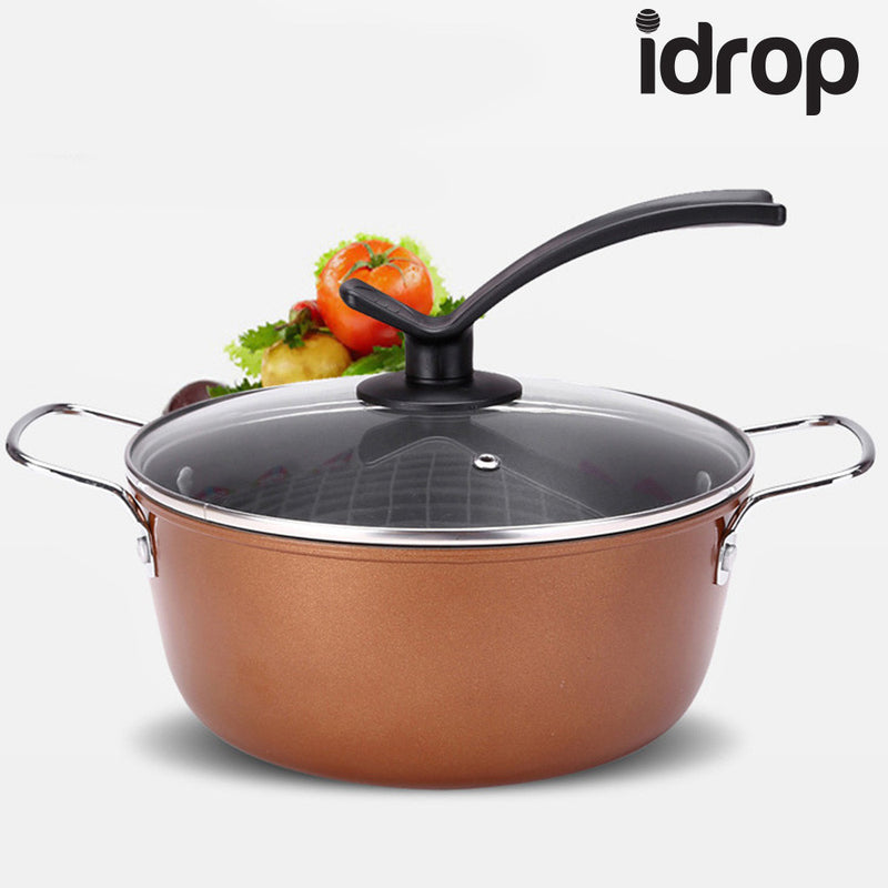 idrop 3 in 1 Multi-purpose Non-Stick Pan Set (32cm Frying Pan, 24cm Wok, 24cm Soup Pot)