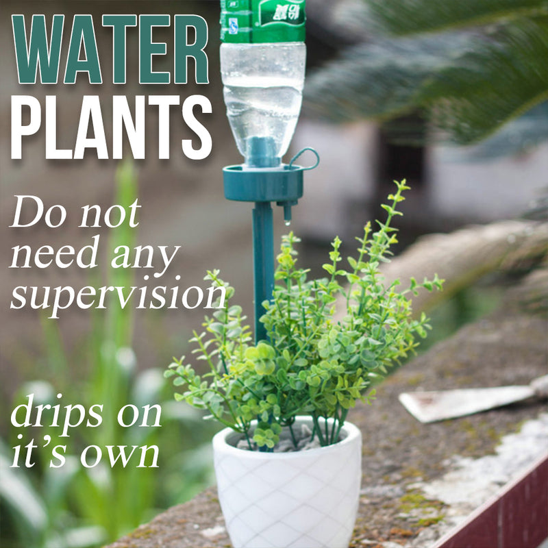 idrop Self Water Drip Device - Garden Irrigation Plant Watering Bottle Spike ( 10pcs )