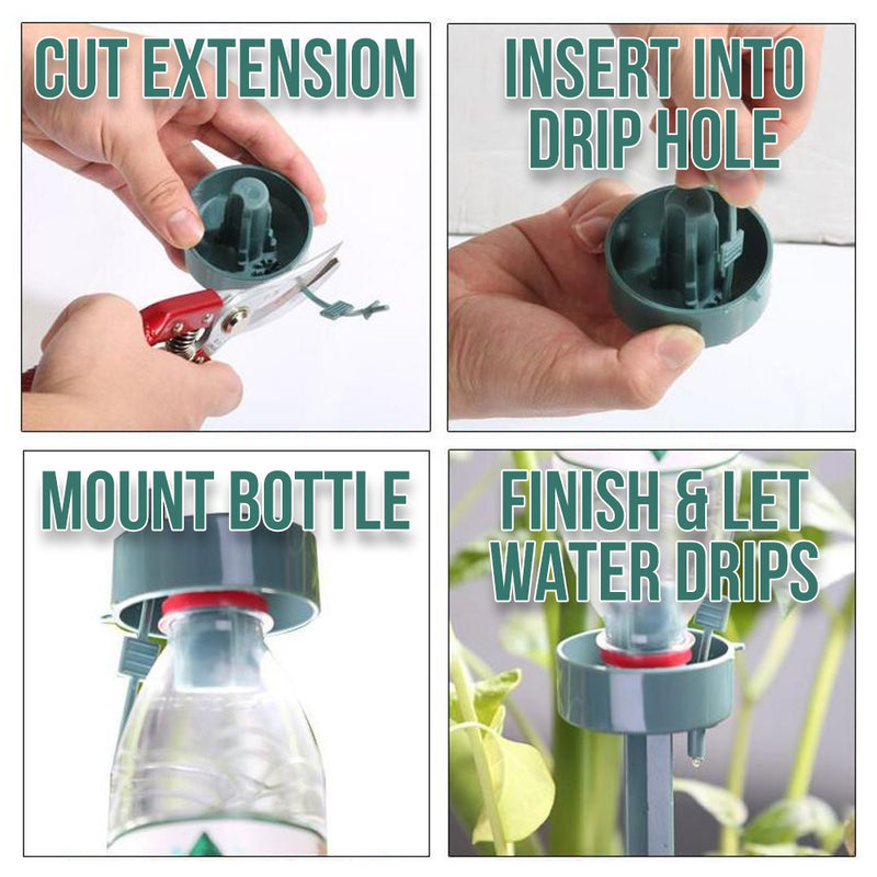 idrop Self Water Drip Device - Garden Irrigation Plant Watering Bottle Spike ( 10pcs )