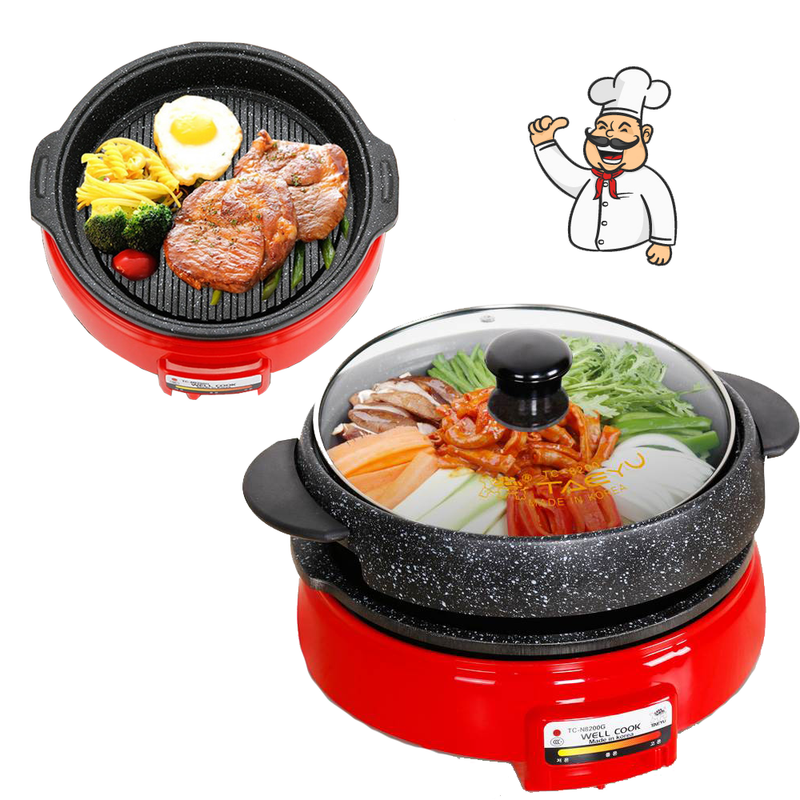 idrop High Quality Multi-Purpose Pot With Lid For Soup Stock Roast Grill