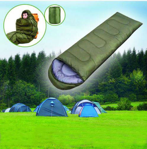 Outdoor Camping Portable and Water-Resistant Sleeping Bag (Green)