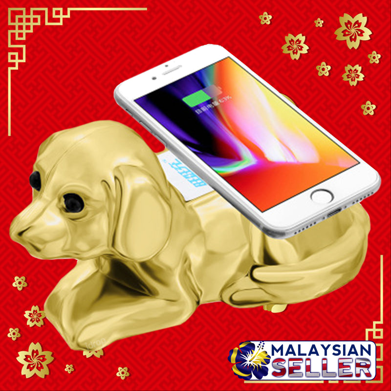 idrop [CHINESE NEW YEAR SPECIAL] Wang Wang Chong Prosperous Wealth Dog Wireless Charger & Powerbank [ 2 in 1 ]