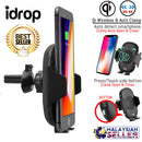 idrop C10 Car Qi Wireless Charger Smartphone Charging Holder Auto Clamp