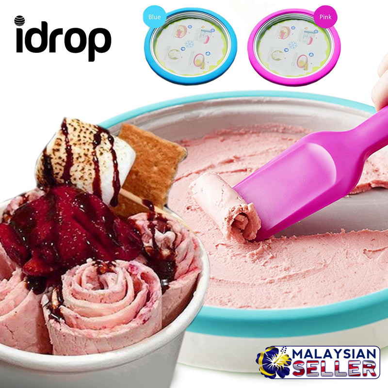 idrop Home made Instant Fry Ice Cream Yogurt Fruit Roll Maker plate