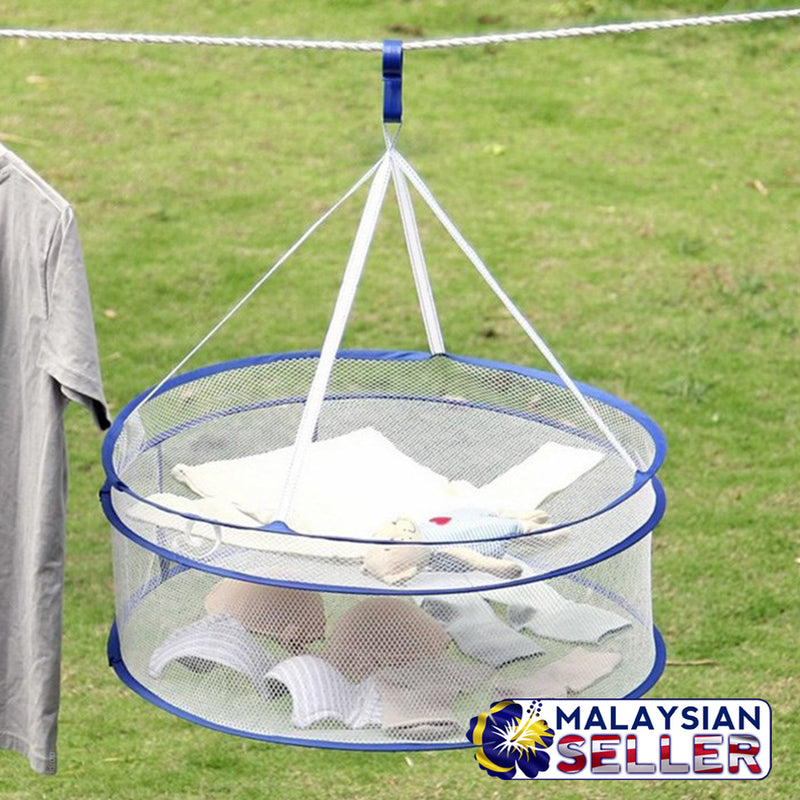 idrop Laundry Clothes Hanging Drying Net - Foldable and Portable (RANDOM COLOR)