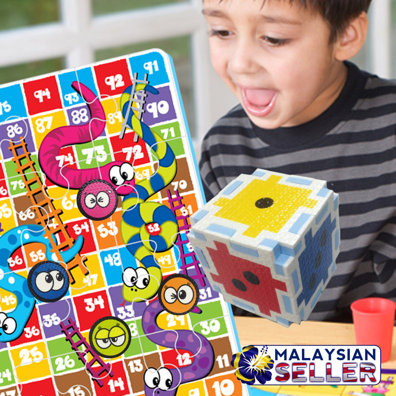 idrop Snakes and Ladders Puzzle Mat Giant Floor Puzzle & Game