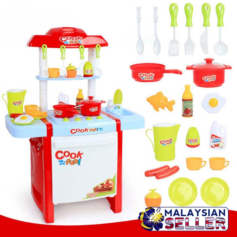 idrop Children's Cook Fun Toy Kitchen Set
