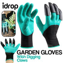 idrop Garden Gloves with Digging Claws - Comfortable Quick Easy to Dig and Plant