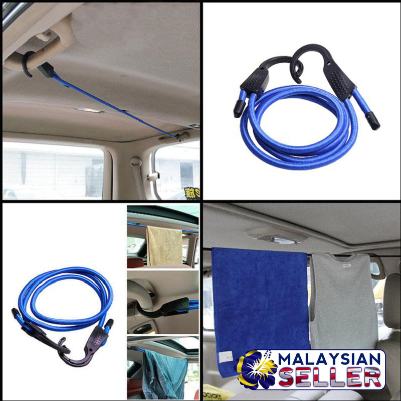 idrop Elastic Stretchable Adjustable Vehicle Luggage Rope Bungee Cord with Hook