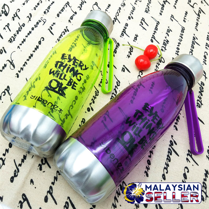 idrop Everything Will Be OK Drinking Water Bottle [ 680ml ] [ RANDOM COLOR ]