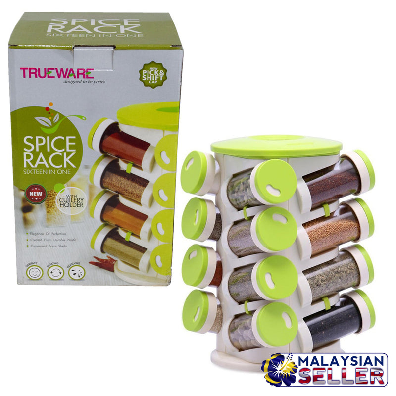 idrop TRUEWARE 16 IN 1 Rotatable Spice Rack