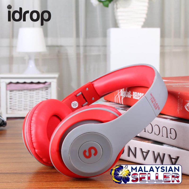 idrop TM-028 Wireless Bluetooth Headset Stereo/MP3/Headset