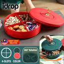 idrop [ CHINESE NEW YEAR ] 27CM  Candy Box for Snack Confectionary Display Storage - Rotating Container [ 4-Slot ]