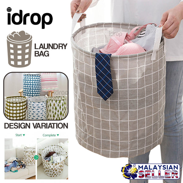 idrop Washable Cloth Fabric Laundry Bag